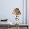 Bedroom Study Desk Reading Light Crystal Table Lamp Fabric Lamp Shade