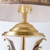 Bedroom Study Desk Reading Light Crystal Table Lamp Fabric Lamp Shade