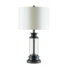 Fabric Lamphade Desk Lamp Bedroom Study American Glass Table Lamp