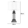 Fabric Lamphade Desk Lamp Bedroom Study American Glass Table Lamp