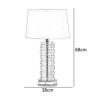 Fabric Lamphade Desk Lamp Bedroom Study Creative Crystal Table Lamp