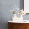 Table Lamp Marble Base Glass Lamphade Bedroom Bedside Desk Lamp Creative Decoration