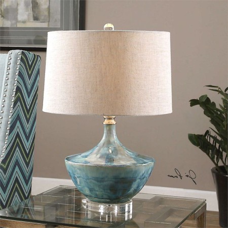 Fabric Lamphade Bedroom Study Decorative Desk Lamp Creative Ceramics Table Lamp