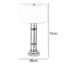 Study Living Room Decorative Desk Lamp Minimalist Glass Iron Table Lamp