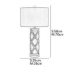 Fabric Lamphade Desk Lamp Bedroom Living Room Ceramic Table Lamp