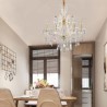 Dining Room Bedroom Elegant Crystal Chandelier European Pendant Light