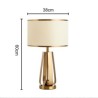 Simple Modern Gold Table Lamp Desk Decor Lamp Bedroom Living Room