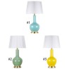 Solid Color Glazed Ceramic Counter Lamp Bedroom Living Room Modern Simple Ceramic Table Lamp