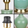 Solid Color Glazed Ceramic Counter Lamp Bedroom Living Room Modern Simple Ceramic Table Lamp