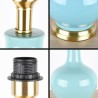 Solid Color Glazed Ceramic Counter Lamp Bedroom Living Room Modern Simple Ceramic Table Lamp