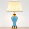 Solid Color Glazed Ceramic Counter Lamp Bedroom Living Room Modern Simple Ceramic Table Lamp