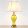 Solid Color Glazed Ceramic Counter Lamp Bedroom Living Room Modern Simple Ceramic Table Lamp