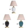 Modern Counter Lamp Bedroom Living Room Frosted Glazed Ceramic Table Lamp