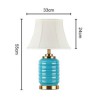 Simple Reading Lamp Bedroom Living Room Contemporary Electroplating Ceramic Table Lamp