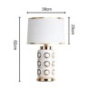 Dots Ceramic Table Lamp Bedroom Living Room Simple Reading Lamp