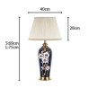 Simple Flower Counter Lamp Enamel Colorful Ceramic Table Lamp Study Room Living Room