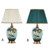 Simple Flower Counter Lamp Enamel Colorful Ceramic Table Lamp Study Room Living Room