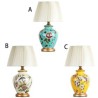 Bedroom Living Room Modern Ceramic Table Lamp Flower And Animal Pattern Counter Lamp