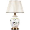 Flower And Bird Pattern Counter Lamp Bedroom Living Room Modern Ceramic Table Lamp