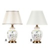 Flower And Bird Pattern Counter Lamp Bedroom Living Room Modern Ceramic Table Lamp