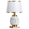 Study Room Living Room Ceramic Face Profile Table Lamp Modern Counter Lamp