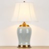 Simple Counter Reading Lamp Study Room Living Room Crackle Pattern Ceramic Table Lamp