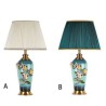 Simple Flower Counter Lamp Enamel Colorful Ceramic Table Lamp Study Room Living Room