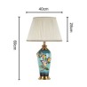 Simple Flower Counter Lamp Enamel Colorful Ceramic Table Lamp Study Room Living Room