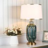 Ceramic Desk Light Blue Table Lamp