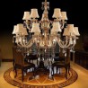 Large Luxury Crystal Chandelier European Amber Ceiling Light Bedroom Dining Room