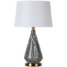 Simple Ceramic Base Lamp Living Room Bedroom Study Light Modern Table Lamp Marble Texture Desk Light