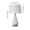 Simple Ceramic Base Lamp Living Room Bedroom Study Light Modern Table Lamp Marble Texture Desk Light