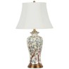 Ceramic Base Lighting Living Room Bedroom Light Emboss Glaze Lamp Contemporary Table Lamp