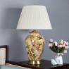 Flower Bird Glaze Lamp Ceramic Base Lighting Living Room Bedroom Light Modern Table Lamp