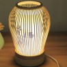 Teahouse Lighting Hollow Shade Bamboo Table Lamp Simple Bedside Desk Lamp