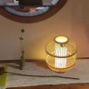 Teahouse Lighting Hollow Shade Bamboo Table Lamp Simple Bedside Desk Lamp