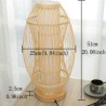 Creative Desk Lamp Bedside Writing Desk Light Elliptical Bamboo Table Lamp