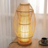 Creative Desk Lamp Bedside Writing Desk Light Elliptical Bamboo Table Lamp