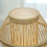 Creative Desk Lamp Bedside Writing Desk Light Elliptical Bamboo Table Lamp