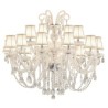 Large European Crystal Chandelier White Pendant Light Living Room Dining Room