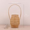 Modern Creative Bedside Desk Lamp Bedroom Study Room Teahouse Lighting Bamboo Basket Table Lamp