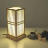 Creative Bamboo Desk Lamp Bedroom Study Room Decorative Lighting Square Table Lamp