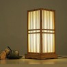 Creative Bamboo Desk Lamp Bedroom Study Room Decorative Lighting Square Table Lamp