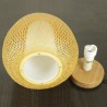 Bedside Hand Woven Lighting Simple Table Lamp Egg Shape Bamboo Desk Lamp