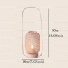 Modern Round Bamboo Lantern Writing Desk Decorative Light Simple Table Lamp