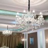 European Transparent Pendant Light Bedroom Living Room Modern Crystal Chandelier