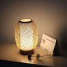 Bamboo Desk Lamp Cocoon Shape Table Lamp Living Room Decorative Light