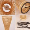 Creative Desk Light Bedroom Study Decorative Lighting Spiral Bamboo Table Lamp