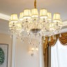 Living Room Bedroom European Simple Crystal Chandelier Modern Pendant Light