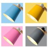 Foldable Rotatable Table Lamp White/Black Fixture Pink/Blue/Green/Yellow/Gray Shade Postmodern Iron + Wooden Table Lamp